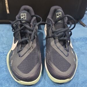 Nike Women's Navy and White Athletic Shoes Box Included